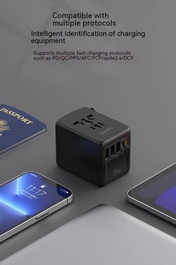 International Universal Travel Conversion Plug Dual C Socket