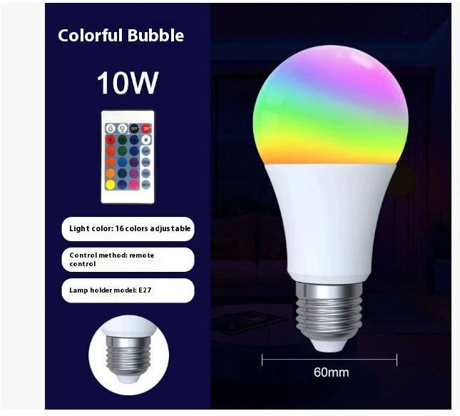Smart Wifi Bluetooth Dimming And Color-changing Bulb
